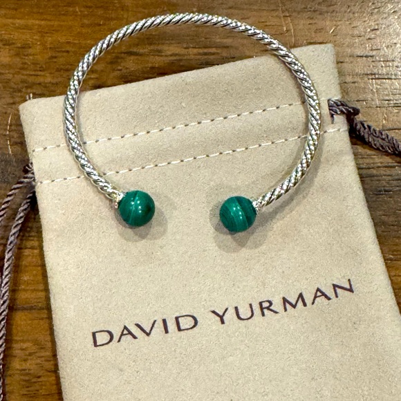 David Yurman Jewelry - Authentic David Yurman Solari Bracelet Malachite, Size M